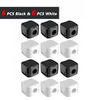 6 Black 6 White
