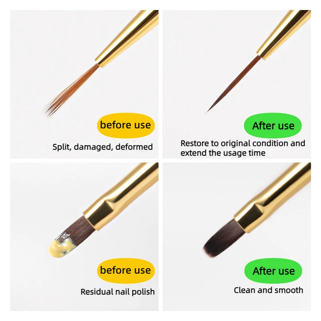 Set de herramientas de manicura: Limpiador de cepillos de uñas de 75ml + Recipiente + Filtro para lavar cepillos con líquido