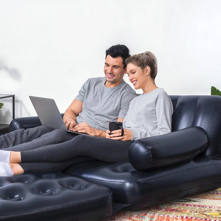 Bestway 75054 Inflatable Sofa, Outdoor Blow Up Sofa Bed Inflatable Sofa, Adult Inflatable Chair, Double Bed Size