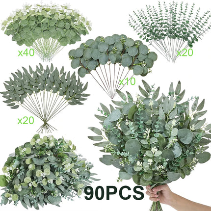 Eucalyptus Leaves - artificial flowers for wedding greenery (photo 9 of 10)
