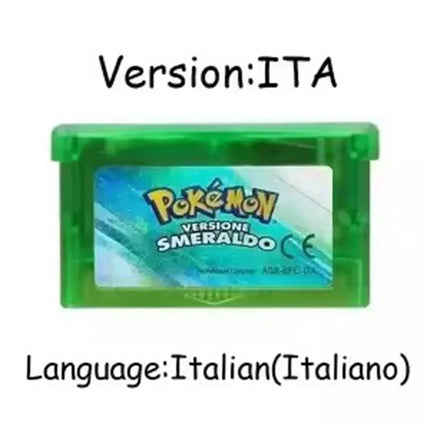 GBA Game Pokemon Series 32 Bit Video Game Cartridge Console Card Pokemon Emerald Ruby FireRed LeafGreen Sapphire Multi-language
