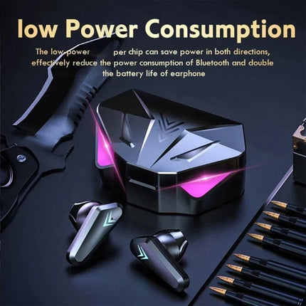 X15 TWS Wireless Bluetooth Headset LED Display Gamer Earbuds with Mic Wireless Headphones Noise Cancelling - product image fr