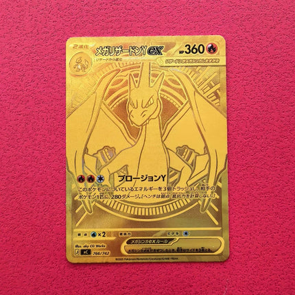 Anime Pokemon Game PTCG DIY MUR Card MEGA Series JP Version CharizardX Y Lucario‌ Dragonite Hobbies Collection Gift Toys