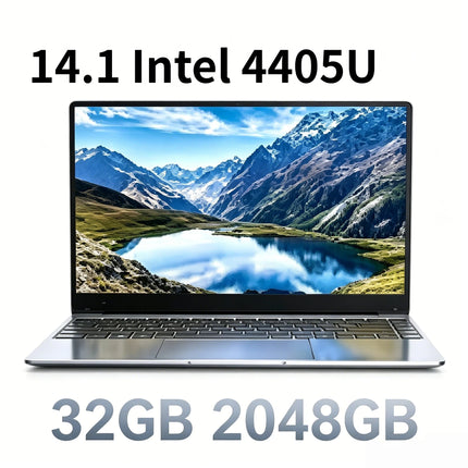 Ultra Slim 14.1 Inch Gaming Laptop Intel Pentium 4405U 2.1GHz 2C4T 16GB DDR4 2TB SSD 1920x1080 Office Study PC Ultra Pro Prime