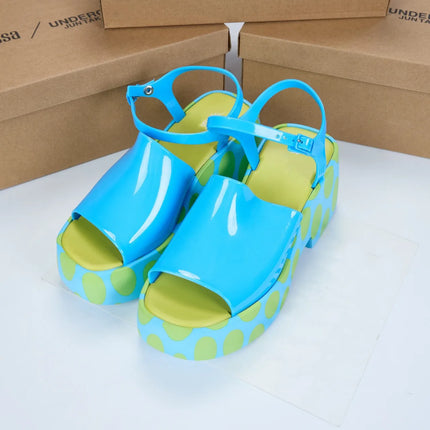 2025 New Arrival High Quality Brand Ladies High Heel Summer Sandals Women Jelly Shoes EVA Platform Fragrant Dress Shoes SM278