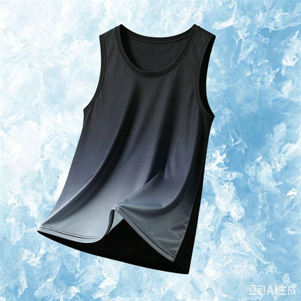 Simple Solid Color Men's Tank Top Fashion Quick Dry Breathable Gym Tees Casual O-neck Sleeveless Shirt Summer Run Fitness Vest