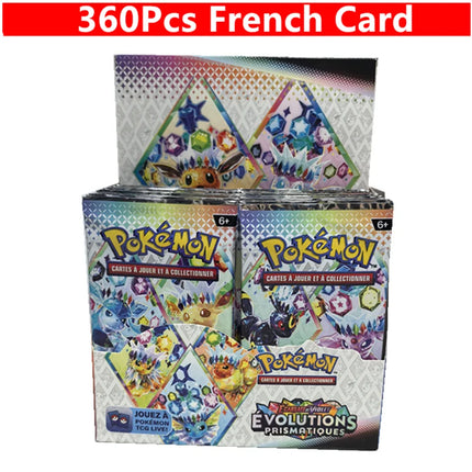 90/180/360Pcs English French Spanish Carta Karten Pokemon Cards Sun Moon Evolutions Booster Box Collectible Tradiner child Card