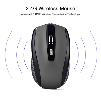 2.4G Wireless Mouse 2.4Ghz Gaming Mouse 6D Optical Wireless Mouse Slim Mini Noiseless Mice DPI1600 for MacBook PC - product i