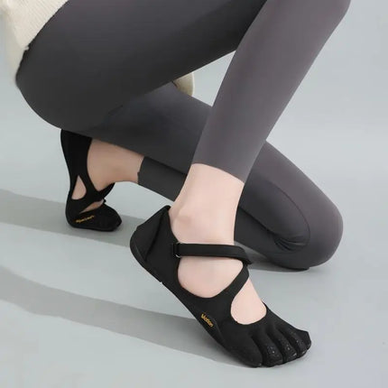 Five Finger Shoes Women Mary Jane Ballet Flats Cross Strap Yoga Sneakers Barefoot Fitness Shoes Lightweight Breathable Walking