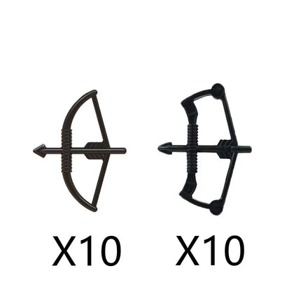 MOC Medieval Military Weapons Building Blocks Parts Castle Knights Soldier Sword Bow Crossbow Helmet Spear Model Bricks Boy Toys