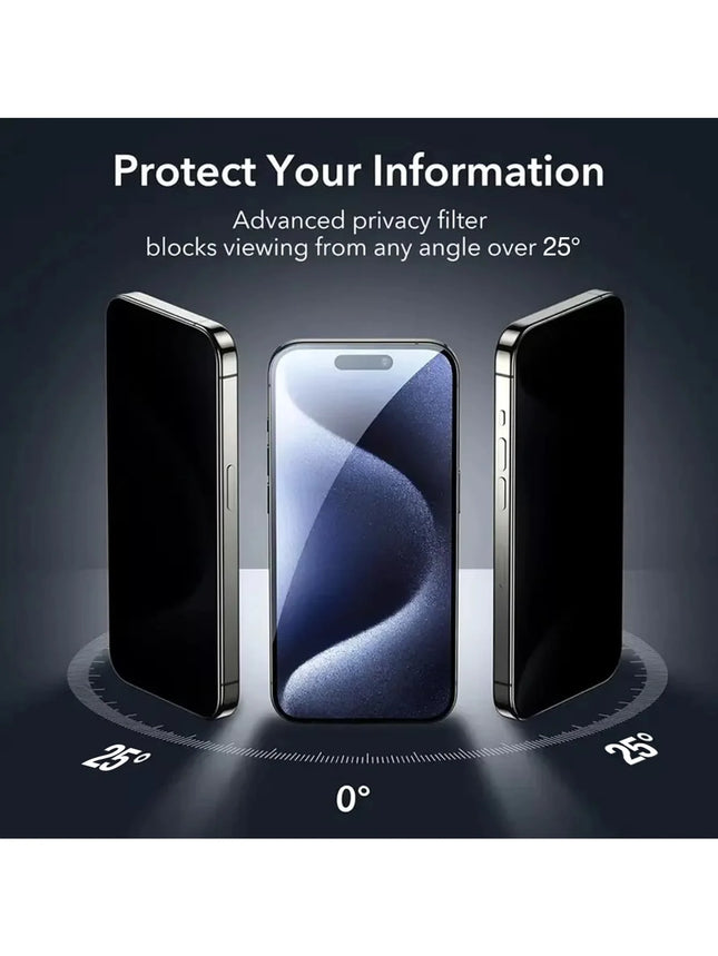 2 Stück Blickschutz-Matt Keramik-Displayschutzfolie für iPhone 17 16 15 14 13 12 11 Pro Max X XR XS Max Anti-Spy Vollständige Abdeckung