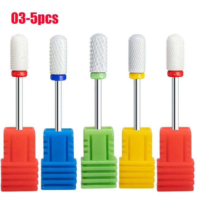 5pcs Ceramic Nail File Drill Bit, Suitable for Removing Gel and Cuticle, Nail Polishing, Professional - product image 9