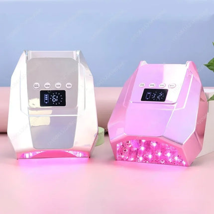 For Salons Home Use 98W Rechargeable LED UV Cordless Battery Professional Light With 4 Timers Fast Curing Nail Lamp