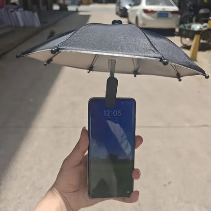 1pc, Mobile Phone Sunshade Sun Umbrella with Small Clip, Suitable for Beach, Photography and Video, Car Mobile Phone Holder