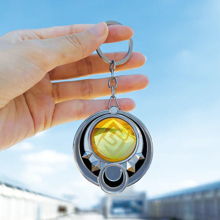 Genshin Impact Nod Krai Ineffa Visions Pendant Cosplay Anime Eye Of God DIY Backpack Keychains Halloween Party Transparent Decor