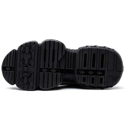 New Mens Safety Shoes Rotated Buckle Man Sneakers Puncture Proof Indestructible Work Shoes Waterproof Durable Boots for Men