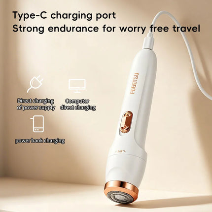 Electric Hair Trimmers for Women Waterproof Razor Painless Private Body Hair Removal Device Shaver Bikini Arm Leg Face Shaving