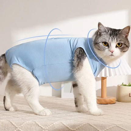 Cat Weaning Suit Anti-licking Recovery Clothes After Surgery Soft Puppy Kitten Jumpsuit Cat Sterilization Suit Pet Vest Clothing