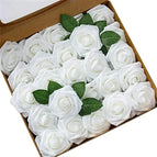White / 25PCS no box leaves