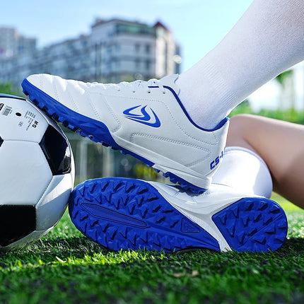 Unisex Large Size Adult Training Game Sneakers Indoor Outdoor Lawn Youth Student Sport Soccer Shoes 39-45#
