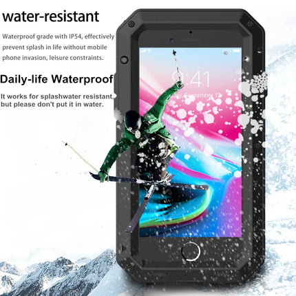 Heavy Duty Metal Aluminum Phone Case for iPhone 14 13 12 11 Pro Max XR XS 6 6S 7 8 Plus X SE Doom Armor Shockproof Case Cover
