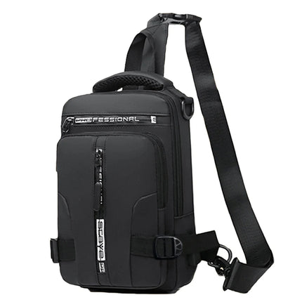 Riding Backpack for Men, Men's Chest Bag, Casual Men's Single Shoulder Bag, Lightweight and Large-Capacity Crossbody Bag