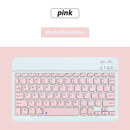 Bluetooth Wireless Keyboard With Mouse Portable Mini Rechargeable Keyboard For Ipad Tablet Android Ios Windows - product imag