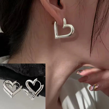 VENTFILLE 925 Sterling Silver Geometry Hoop Earring for Women Minimalism Classic Office Versatile Fashion Jewelry Gift Dropship