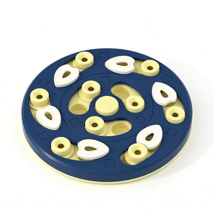 Dog Puzzle Feeder InteractiveTreatDispensing Slow Feeder Bowl, IQ Training Anti-slip Biteproof PetToyFor Small Medium Large Dogs