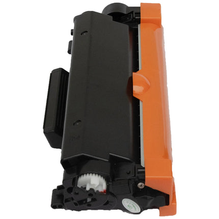 TN2420 toner cartridge with orange cover, top view