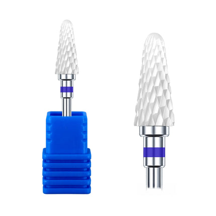 1Pcs Ceramic Nail Drill Bits Flame Cutters for Manicure Electric Pedicure Nail Bits Gel Polish Remover Files Bur Nail Accessorie