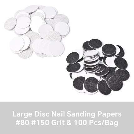 Dead Skin Replaceable Sanding Paper Set for Manicure Pedicure With Metal Disc Nail Drill Bit Calluses Removal Foot Care Tool Acc