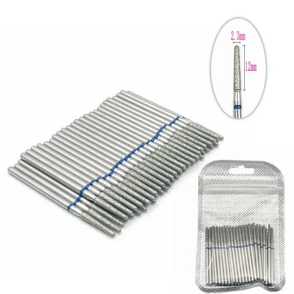 50pcs Diamond Nail Drill Cuticle Clean Bit Set Manicure Electric Cutter Bits Accessories Dead Skin Remove Tool