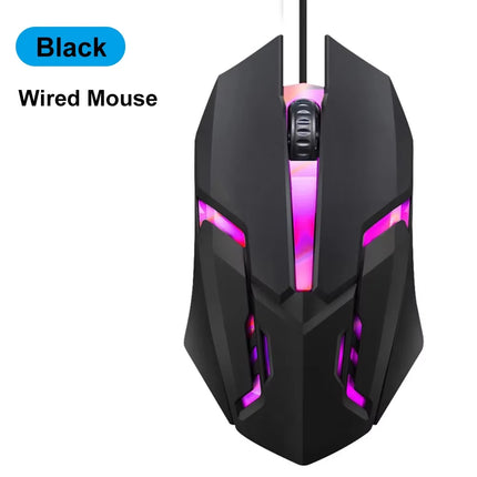 RGB Gaming Mouse Bluetooth Mouse 2.4G Wireless Mouse Ergonomic 1600DPI 6 Mute Buttons Mouse For MacBook Tablet - product imag