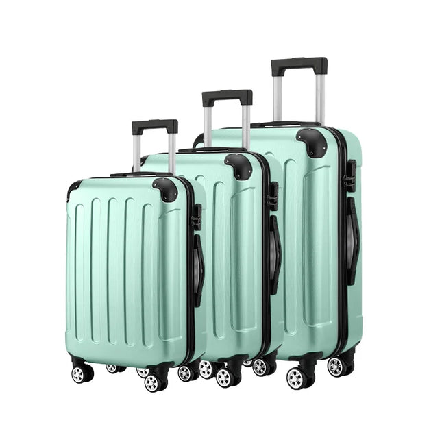 Classic Trolley 3 pcs Vintage Suitcase 20 24 28 inch 3 in 1 Set Travel Luggage Unisex Bag Corner 360 Universal Optional Wheels