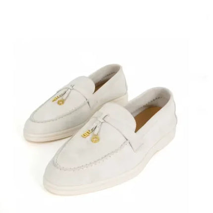 Women's Summer New Casual Hiking Shoes, Women's Deer Leather Driving Hiking Casual Shoes, Flat Loafers, Comfortable Mules