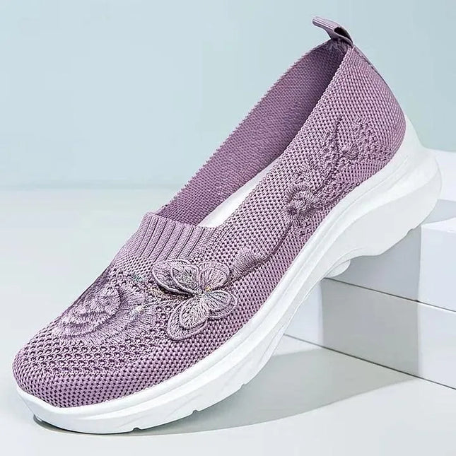 Shoes for Women Summer Fashion Women Mesh Breathable Slip on Comfortable Plus Size 36-42 Platform Wedge Flats Zapatos De Mujer