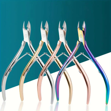 1Piece Cuticle Nipper, Premium Stainless Steel Cuticle Trimmer for Manicure & Pedicure at Home/Spa/Salon