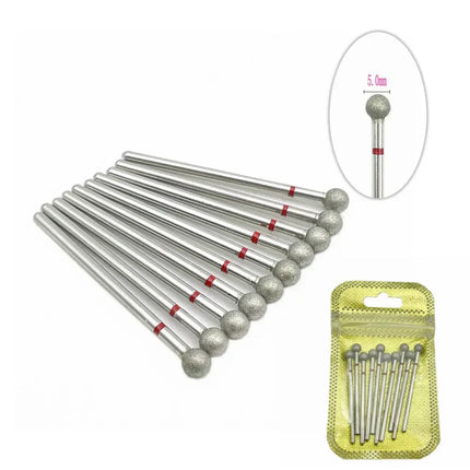 10pcs Nail Milling Cutter Set Diamond Stone Electric Manicure Drills Nail Drill Cuticle Clean Bits Burr Accessories Nail Art