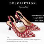 A PAIR SHOES RED / 40