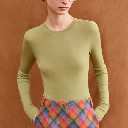Premium Series German Biella Wool Autumn Super Fine Washable Seamless One-Piece Mock Neck Thermal Base Layer