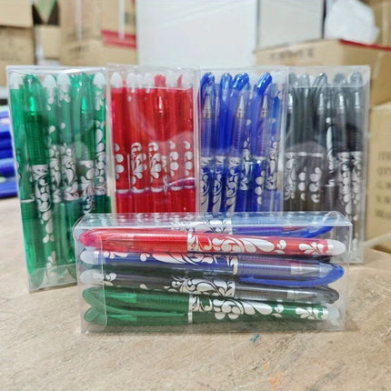 Boxed Multicolor Erasable Gel Pens, Medium Tip 0.5mm, Smooth Writing, Suitable for Office and Everyday Use, Christmas Present