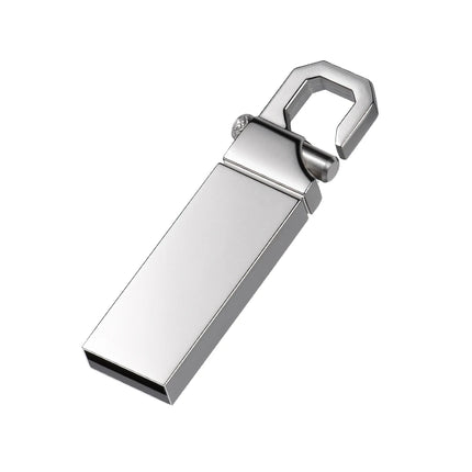 JASTER Business USB Flash Drive 128GB Metal Pen Drive 64GB Silver Memory Stick 32GB Flash Memory Card 16GB USB Memory Stick 8GB
