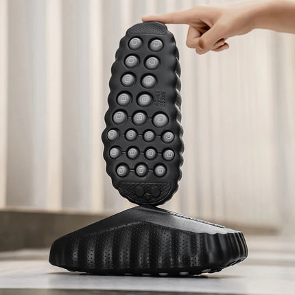 Summer Men Half Slippers Outdoor Breathable Couple Beach Shoes Platform Lightweight Soft Men Sandals Women Garden Casual Shoes