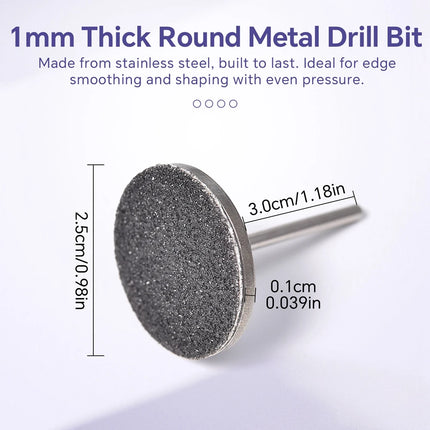 Dead Skin Replaceable Sanding Paper Set for Manicure Pedicure With Metal Disc Nail Drill Bit Calluses Removal Foot Care Tool Acc