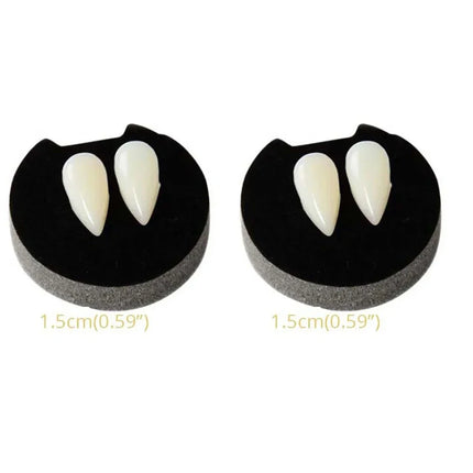 1-4Pcs Halloween Vampire Dentures Prop Halloween party Costume DIY Cosplay Props Decoration False Teeth With Dental Gum