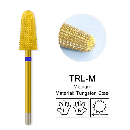 Tapered Barrel Nail Drill Bits Carbide Nails Grinding Head Milling Cutter 4XC Hard Soft Gel Removal Polishing DIY Tools