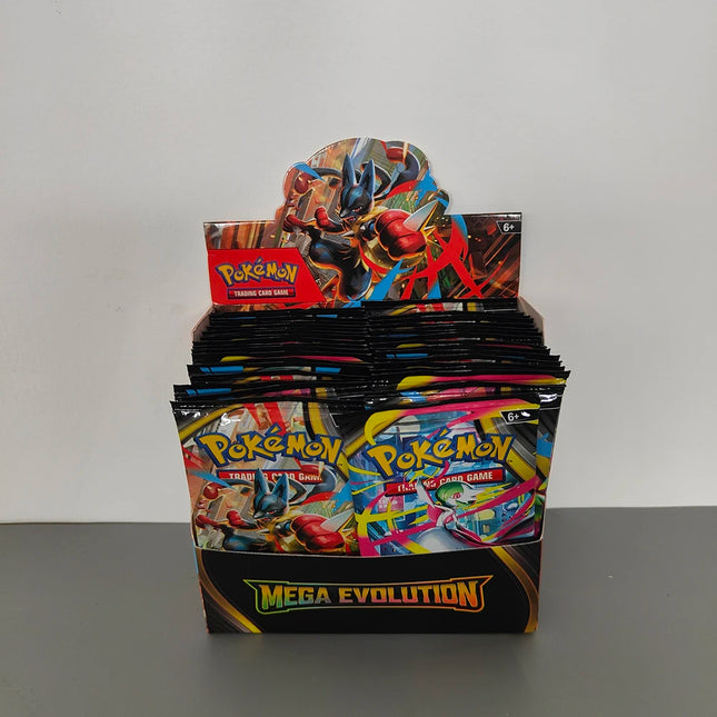 360 Karten Pokémon MEGA EVOLUTION Lucario Prismatic Evolutions Spiel Cartoon Englische Booster Kampf Tauschkarten Geschenk
