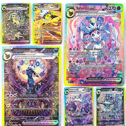 PTCG PRE Umbreon Eevee Sylveon Leafeon Glaceon Toys Hobbies Hobby Collectibles Game Collection Anime Cards