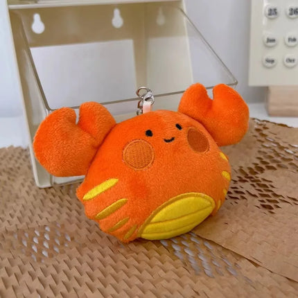 Cute Animal Plush KeyChains Stuffed Panda Little Tiger Key Chain Pendant Simulation Tiger Doll Plush Toy  Gifts